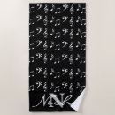 Search for music beach towels Musical notes
