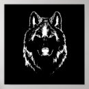 Search for black white wolf posters Animal