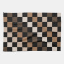 Search for black and brown kitchen towels Checkered