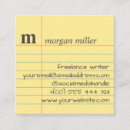 Search for lined writing business cards Lines