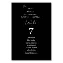 Search for rehearsal dinner table cards Minimalist