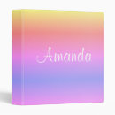 Search for pastel purple color binders Ombre