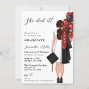 Search for red graduation invitations Minimalist