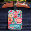 Search for floral luggage tags Pretty