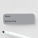 Search for reusable name tags Dry erase