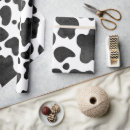 Search for cow wrapping paper Black and white