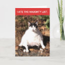 Search for funny naughty and nice christmas cards Cat