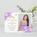 Search for lilac quinceanera invitations Mis quince anos