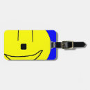 Search for happy face luggage tags Yellow