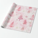 Search for pink snowflake wrapping paper Vintage