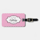 Search for chevron luggage tags girly
