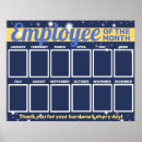 Search for employee of the month posters Incentive