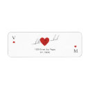 Search for heart return address labels Handwritten