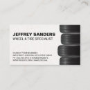 Search for car wheel business cards Mechanic