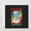 Search for funny dinosaur christmas cards T rex