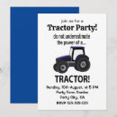 Search for blue tractor invitations Modern