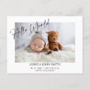 Search for birth announcement postcards Simple