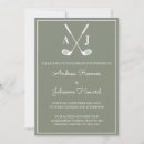 Search for golf wedding invitations Modern