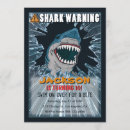 Search for shark party invitations Boy