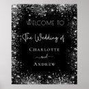 Search for silver welcome wedding signs Black