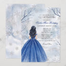 Search for winter wonderland quinceanera invitations Glitter