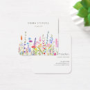 Search for shaped business cards Flowers