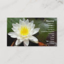 Search for water lily business cards Nature