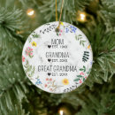 Search for grandma to be ornaments Pregnancy reveal