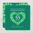 Search for 55th wedding anniversary invitations Heart