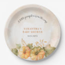 Search for pumpkin baby shower plates Mom to be