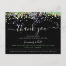 Search for holographic thank you cards Glitter