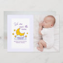 Search for moon birth announcement cards Elegant