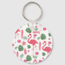 Search for pink flamingo keychains Watercolor