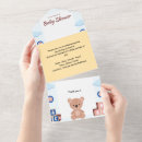 Search for abc baby shower invitations Bear