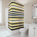 Search for black and white stripes shower curtains Gold