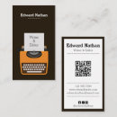 Search for typewriter business cards Professional writer