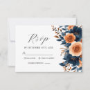 Search for terracotta and navy wedding rsvp cards Elegant