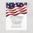Search for red white and blue invitations Flag
