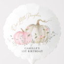 Search for pink pumpkin birthday balloons Our little pumpkin
