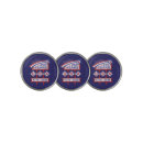Search for vintage golf ball markers Red white and blue