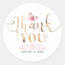 Search for gold thank you stickers Elegant