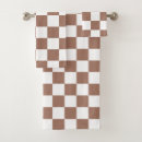 Search for brown and white bath towels Geometric