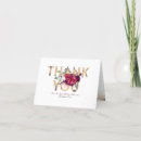 Search for red roses thank you cards Burgundy