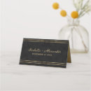 Search for black and gold place cards Shimmer
