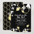 Search for floral gender reveal invitations Greenery