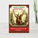 Search for reindeer cards Rustic
