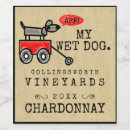 Search for dog wine labels Funny