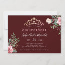 Search for burgundy quinceanera invitations Script