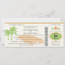 Search for airplane save the dates Palm trees