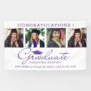 Search for purple and white banners Congratulations graduate